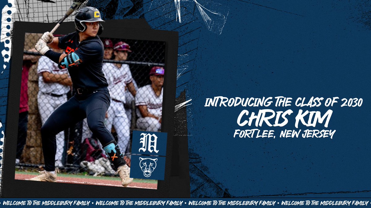 midd_baseball's tweet photo. We would like to formally introduce , Chris Kim to our incoming class of 2030! Chris is an IF from Fort Lee, New Jersey where he attended Fort Lee High School. Welcome to the Middlebury College Baseball family! https://t.co/7aoxwUEoZg