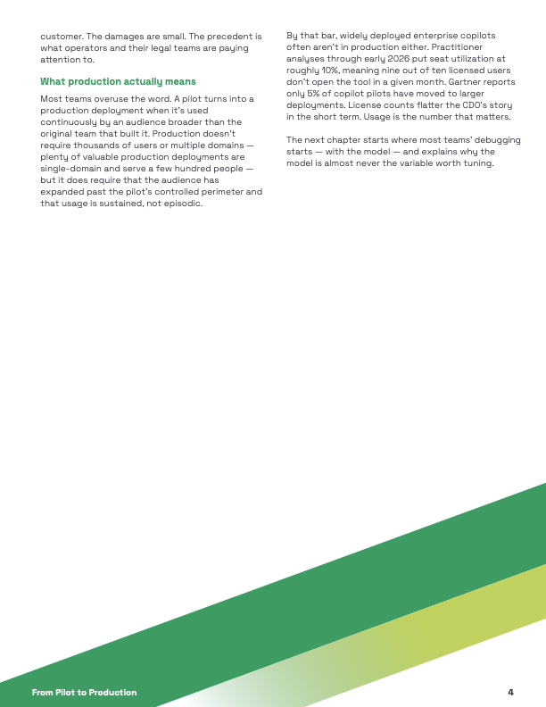 PromethiumI's tweet photo. "The pilot worked. Six months later, it still only works on the fifteen questions it was built for."
Every operator has been here.
New playbook: 5 failure modes, context-readiness audit, reference architecture, launch-ready checklist.
→ https://t.co/SFD6TRvfh5 https://t.co/j1laM3n1YV