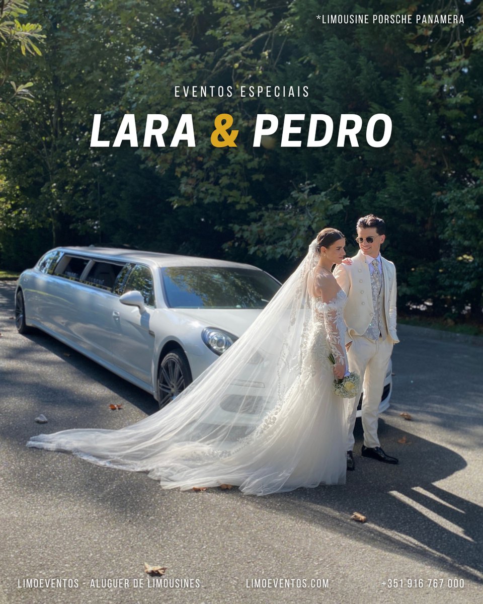 limoeventos's tweet photo. Lara &amp; Pedro 👰🏻🤵🏻
com Limousine @Porsche Panamera 
   
Se está a planear um evento especial, não deixe de nos consultar. Peça mais informações, com toda a confiança.

📞 +351 916 767 000
🌍 https://t.co/bgcxQsTexa https://t.co/r1ky08eyfJ