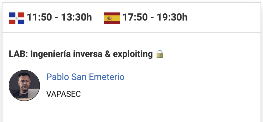 psaneme's tweet photo. En 30 minutos arrancan las VI Jornadas STIC & Congreso RootedCON República Dominicana, bajo el lema “Un escudo digital contra las ciberamenazas”

Todo listo para unas jornadas apasionantes en las que compartir conocimientos y experiencias de la mano del @CCNCERT y @rootedcon .

A las 11:50 comienza el taller de ingeniería inversa & exploiting con @radareorg como herramienta destacada

#STICDOMINICANA #RootedCON #Ciberseguridad

Más info👉 https://t.co/DYjCrdTl7c