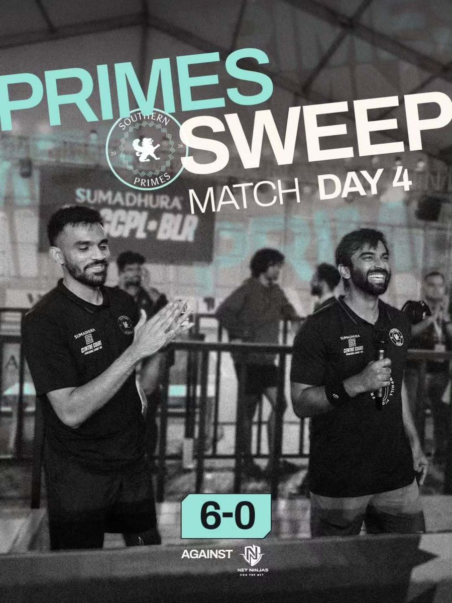 SouthernPrimes's tweet photo. The scoreline says 6-0. The court told a different story. 
The Primes march on. https://t.co/67LyGAqoFw