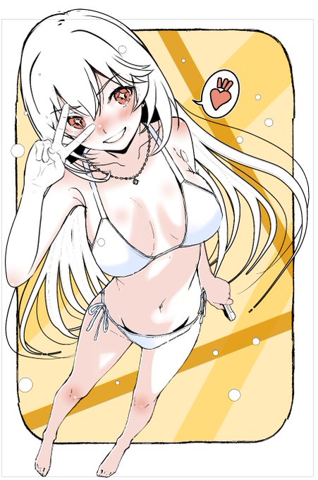 ギャルショクホウミサキサン描こうと思ったけど、想像以上に厚着で大変なので水着に変更。ここ数回投稿したお絵描きを仕上げたものを纏めてカードでも作ろうかしら…。