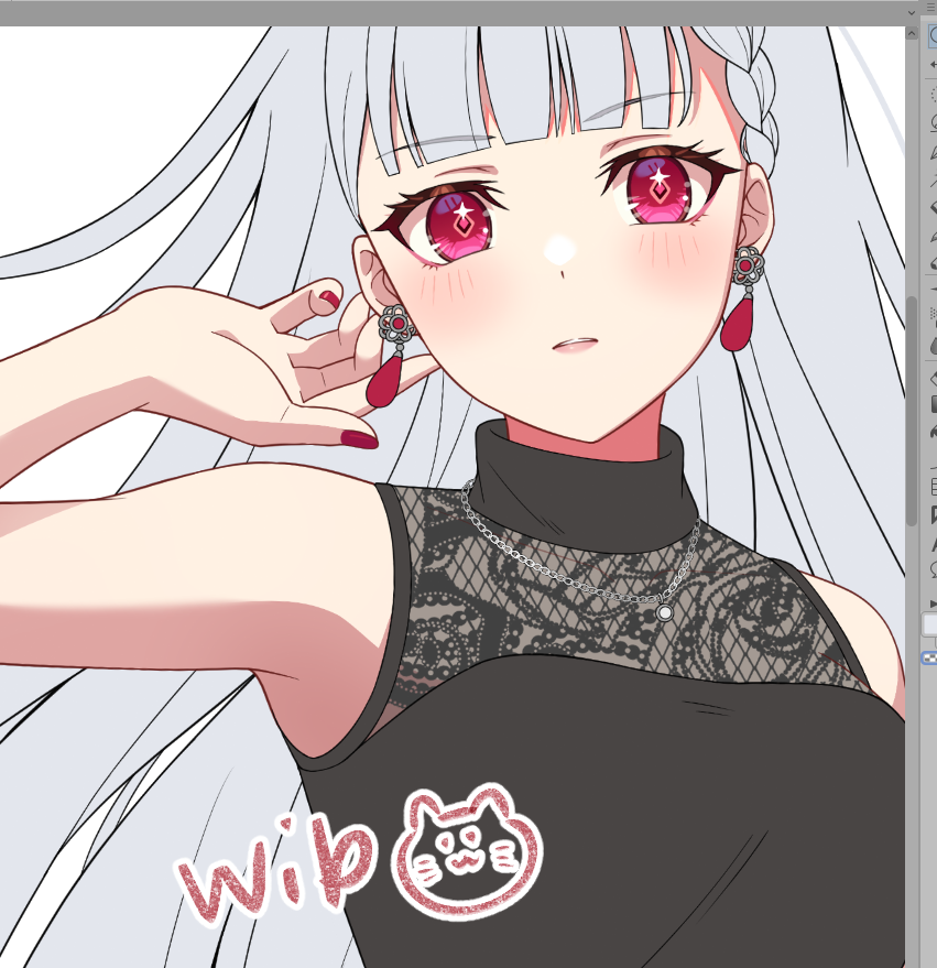 itumiru's tweet photo. 顔かわいく描けた気がする https://t.co/krDeuENnox