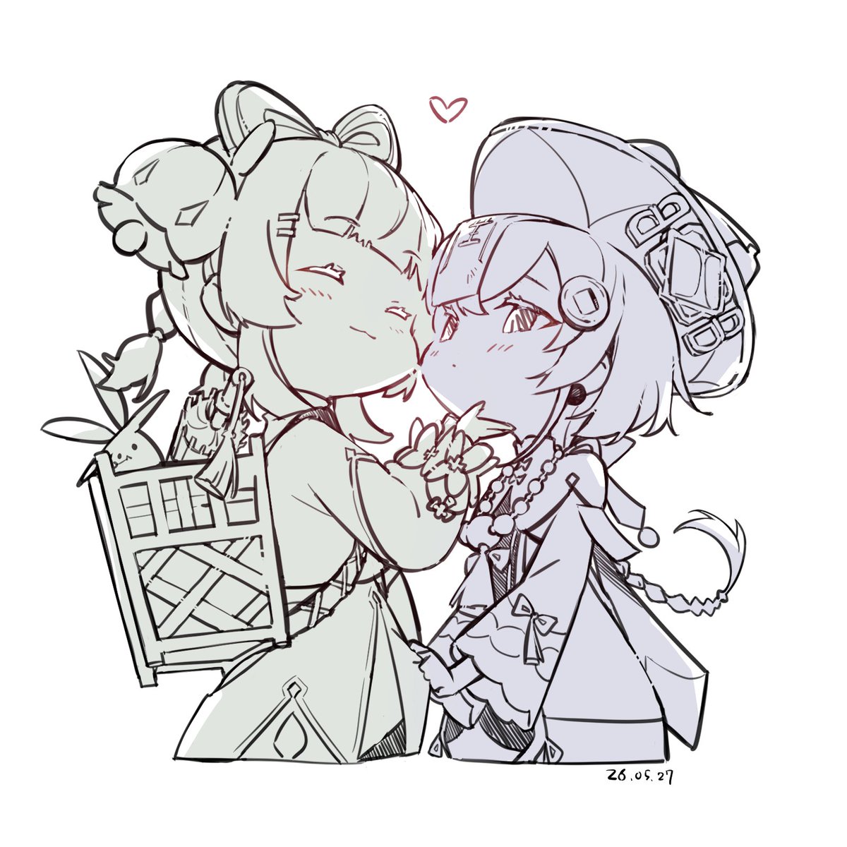kemon_19's tweet photo. お絵描き✍️

イベントの幼女たちが可愛すぎて…( ˘ω˘ )

＃原神　＃七七　＃ヨォーヨ https://t.co/8xeVotWYzy