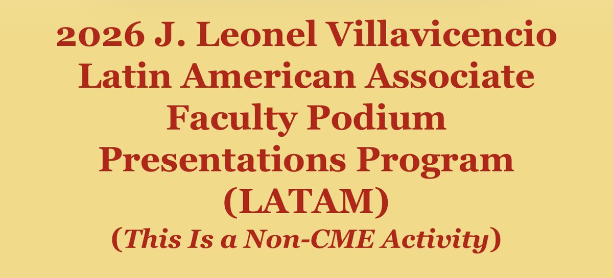 VEITHsymposium's tweet photo. #VEITH26 Calling all colleagues from Latin America. Submit your abstract to present at the world-class #VEITHsymposium
Abstract submission guidelines can be found at https://t.co/eiuO64Ay9U https://t.co/gxOxLD5Ja6