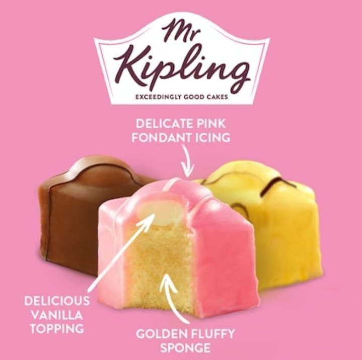 AtropaBelladom's tweet photo. @GigiGiraffeVT Mr kipling did his big one with french fancies https://t.co/PnJtbZnPMA
