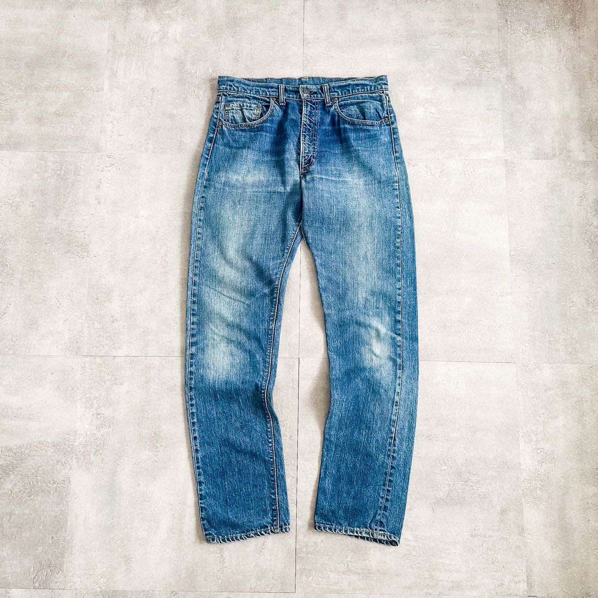 1970年代のLevi'sの505 66前期のデニムパンツ。 バックポケット裏が