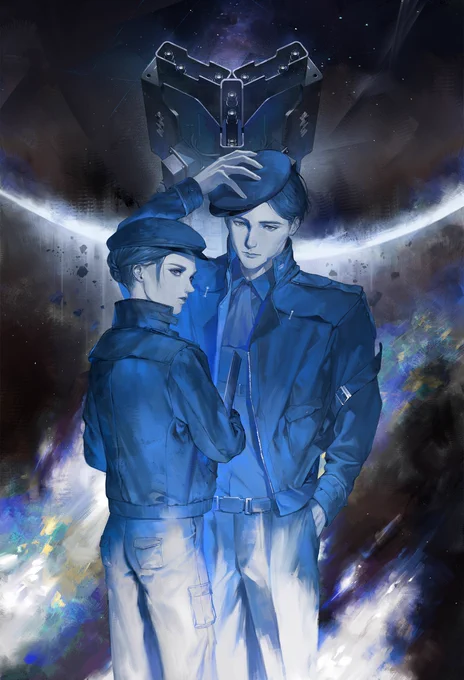 「銀河英雄伝説」フランス語新装版 カバーイラストを制作させていただきました。 J'ai eu le plaisir de réaliser l'illustration de couverture pour la nouvelle édition française de : "Les Héros de la Galaxie"
