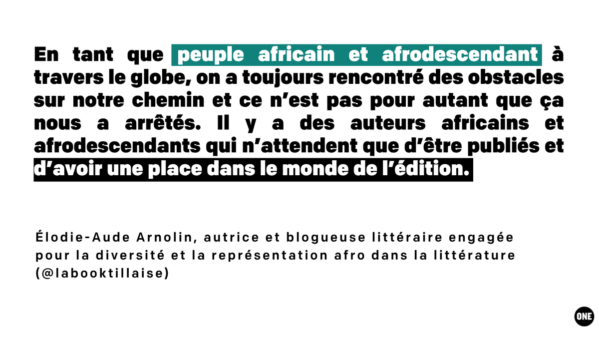ONE_Fr's tweet photo. Le 20 mai dernier, @labooktillaise, autrice et blogueuse littéraire, était en live avec notre jeune Ambassadrice Sountou pour échanger autour de l’écriture, de la représentation et des récits afro-diasporiques.

Voici quelques citations clés de cet échange 👇 https://t.co/I8NW2S3IpE
