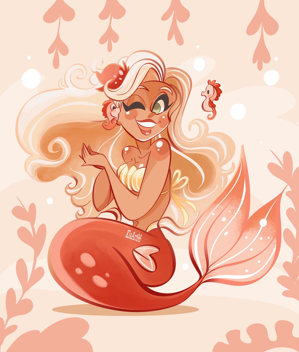 KlaArt96's tweet photo. @karopiet I finally completed this wonderful ditys mermaid I hope you like it ☺️💛✨ @karolinepietrowski #MerMay2026 #mermay #mermay2026 #cartoonstyle #mermaid #ditys https://t.co/vFR7sSNWc4