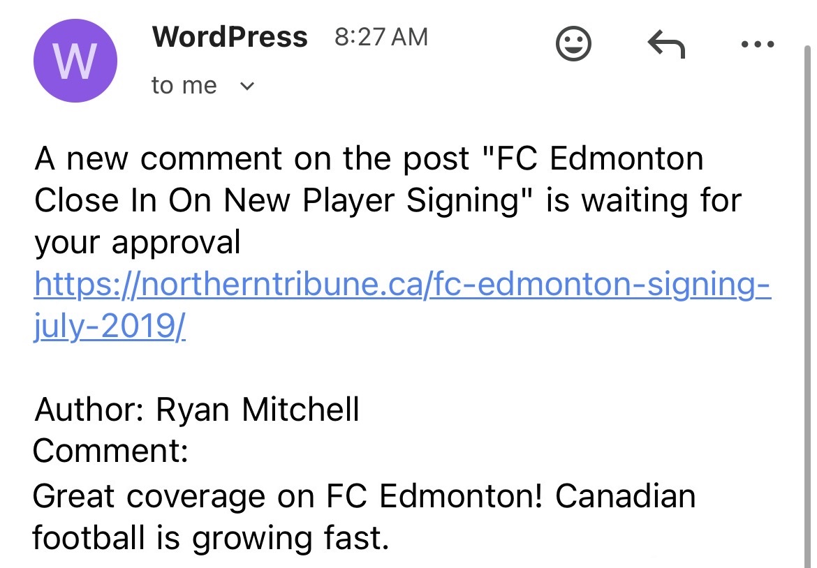 Makelevi's tweet photo. Not the most timely of comments, I'll admit.

#CanPL https://t.co/5yDpPe8ThD
