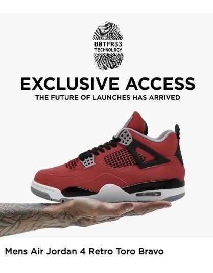TheSiteSupply's tweet photo. Live at 6am PT/9am ET: Air Jordan 4 Retro ‘Toro Bravo’ Status Access

JD: https://t.co/EQlTDxNE84 
FNL: https://t.co/2AjjjDnhJo https://t.co/rpKQu1ossq