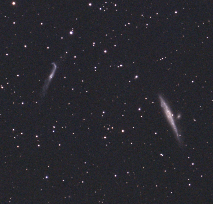 角くじら SeeStarS30Pro を使い御岳で撮影したくじら銀河NGC4631とホッケー