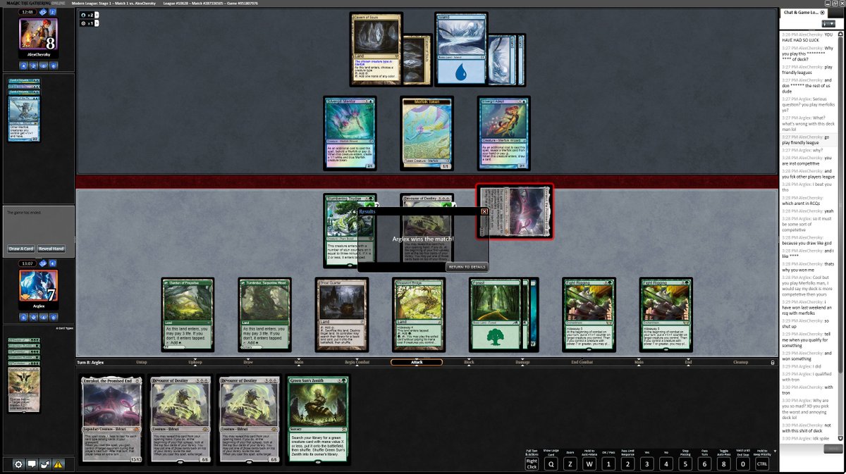 The_Arglex's tweet photo. Merfolks player is mad I am bringing a non top tier deck to a league instead of a friendly league.
Crazy world we live in XD
#mtgsalt https://t.co/DNfmPVxGRt
