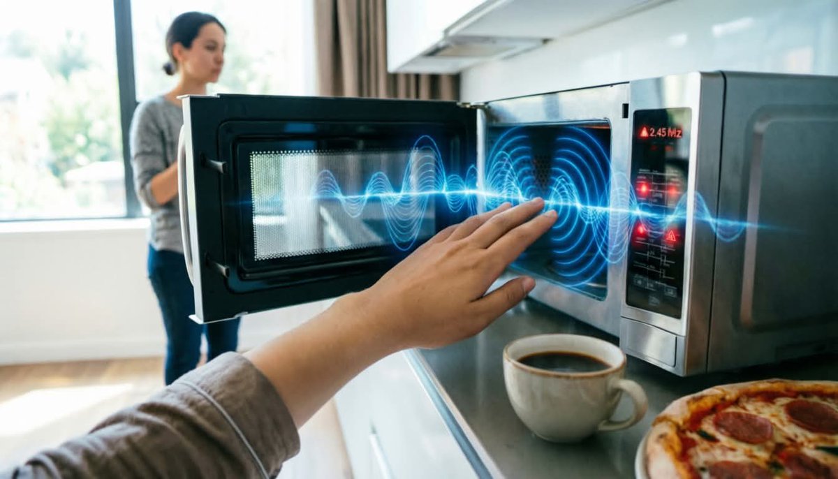 gigahertz_es's tweet photo. ¿Microondas? 📡
Emite a 2,45 GHz (como el WiFi). Es el electrodoméstico que MÁS radiaciones emite
✅ Ventaja: solo 26 min/día de media  
⚠️ Problema: fugas, comida solo calentada
✅ Solución: aléjate mientras funciona o usa horno convencional  
¿Lo usas mucho? 
`#Microondas https://t.co/3OGSOP2fnr