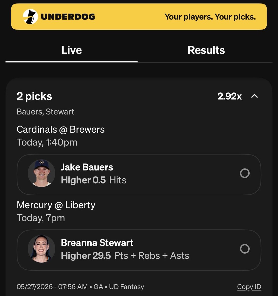 RadSanity's tweet photo. 3x UD

-Jake Bauers O 0.5 a hit 
-He is 14/15 (-157 DK 🔥)

-Breanna Stewart O 29.5 PRA 
- PHO gives the most PRA to forwards 
- Sabrina is questionable 
 Satou is day to day.

#prizepicks #betr #underdog #wnba #nba https://t.co/KFngkOcONh