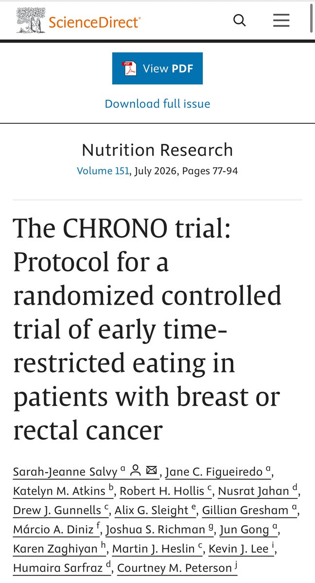 jgong15's tweet photo. The largest randomized clinical trial of #intermittent fasting in pts w/localized or locally advanced #rectalcancer receiving #neoadjuvant therapies was conducted @CedarsSinai @ONealCancerUAB
Study protocol now published (NCT04722341):
https://t.co/FDq2fAYZ11
@OncoAlert https://t.co/rTv3iNpLDj