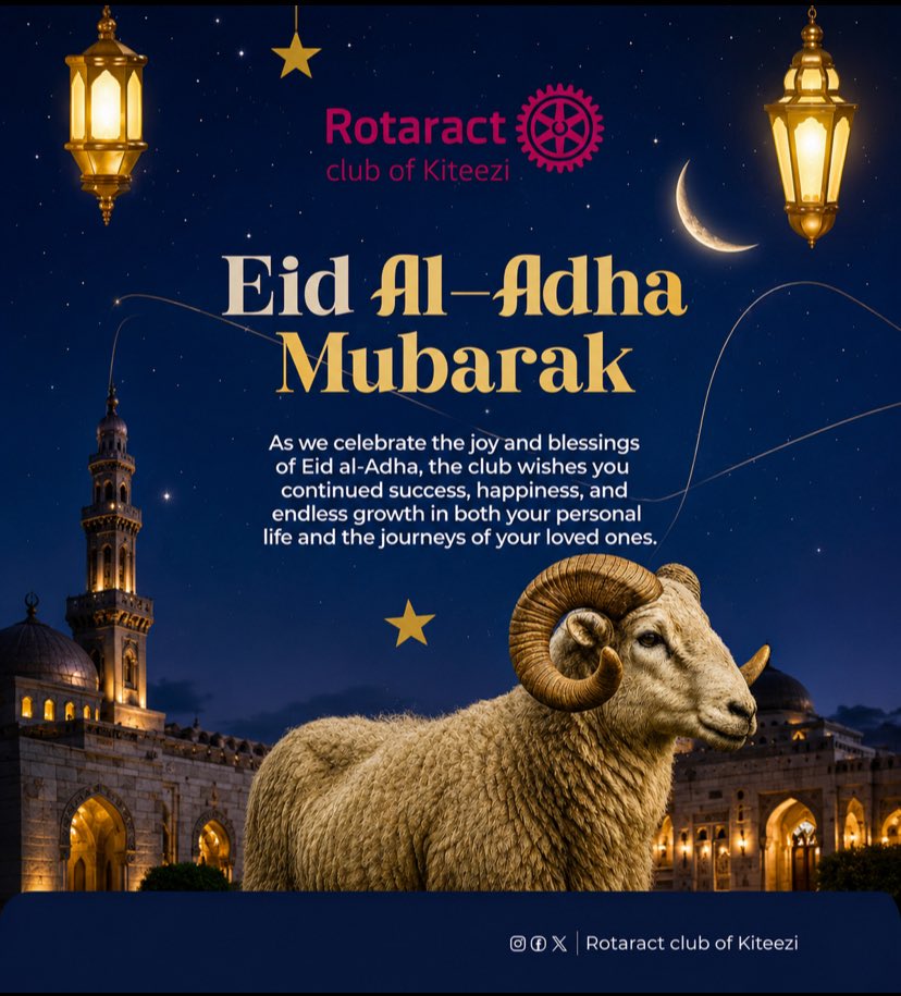 KiteeziRotaract's tweet photo. To all our Muslim friends and family 😊

Naye Mutuwe ku location 😂 https://t.co/OabJsoW5Nq