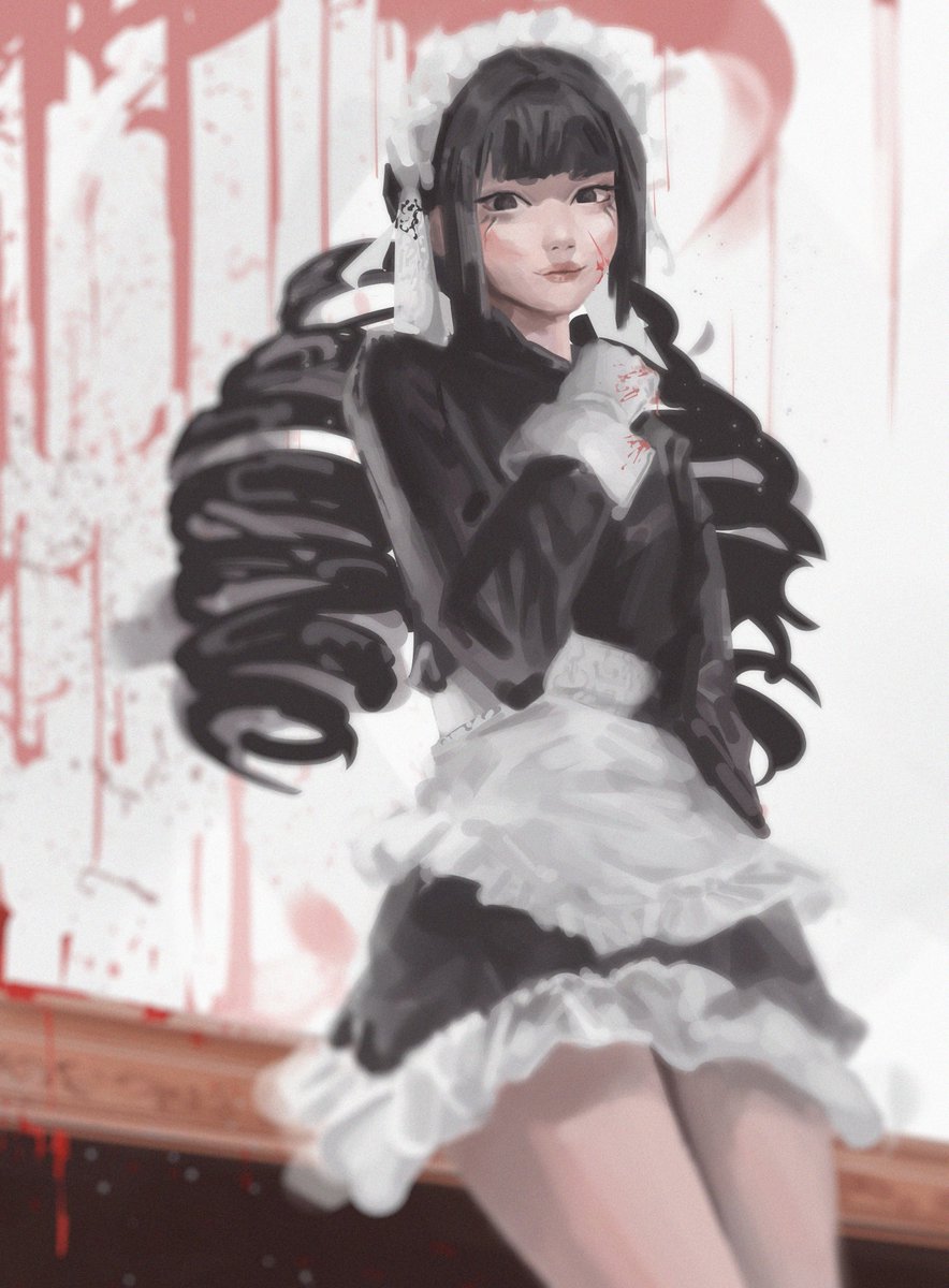 Nosoriart's tweet photo. Maid killer Gwen? #Artoflegends https://t.co/6eQiSCXQCU