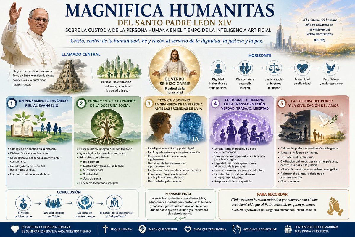 InvestigoConIA's tweet photo. 👉Dado que la inteligencia artificial cambiará el mundo, recomendamos la lectura completa y crítica de Magnifica Humanitas para formar tu propio criterio y actuar en consecuencia, contribuyendo a que el futuro sea más humano, justo y digno para todos.
🔎📘https://t.co/4HBxcpO3Jn https://t.co/i8MwheqnYO