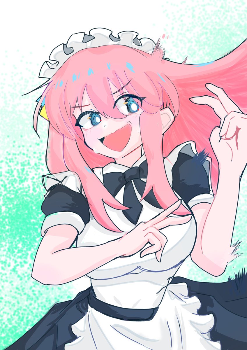 後藤 ひとり メイド 服 ぼっち・ざ・ろっく ぼざろ 後藤ひとり イラスト