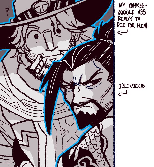 YeehanArchive's tweet photo. Don’t you love it when in fics they’re just like this? 🥰

cr. the-deadlock-south on tmblr. 

#overwatch https://t.co/9Fq4HSFtT7