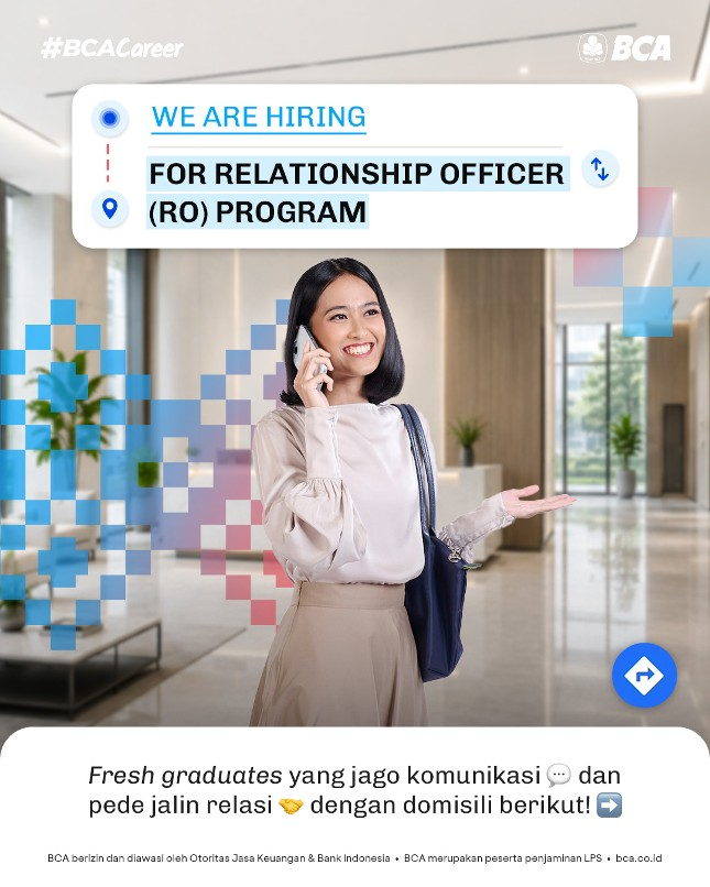 magnecareer's tweet photo. #LokerPam - PT Bank Central Asia Tbk (BCA) - Relationship Officer https://t.co/UqgpKM0qmi