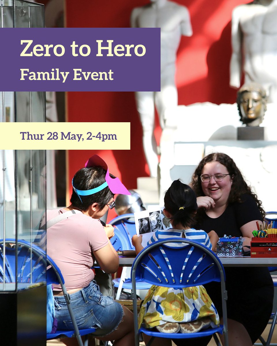 classarch's tweet photo. 👀Just one more sleep until Zero to Hero👀

Drop in tomorrow afternoon to make your own Greek armour, design a monster to face in battle, and so much more! https://t.co/LgOSVjeJaw
