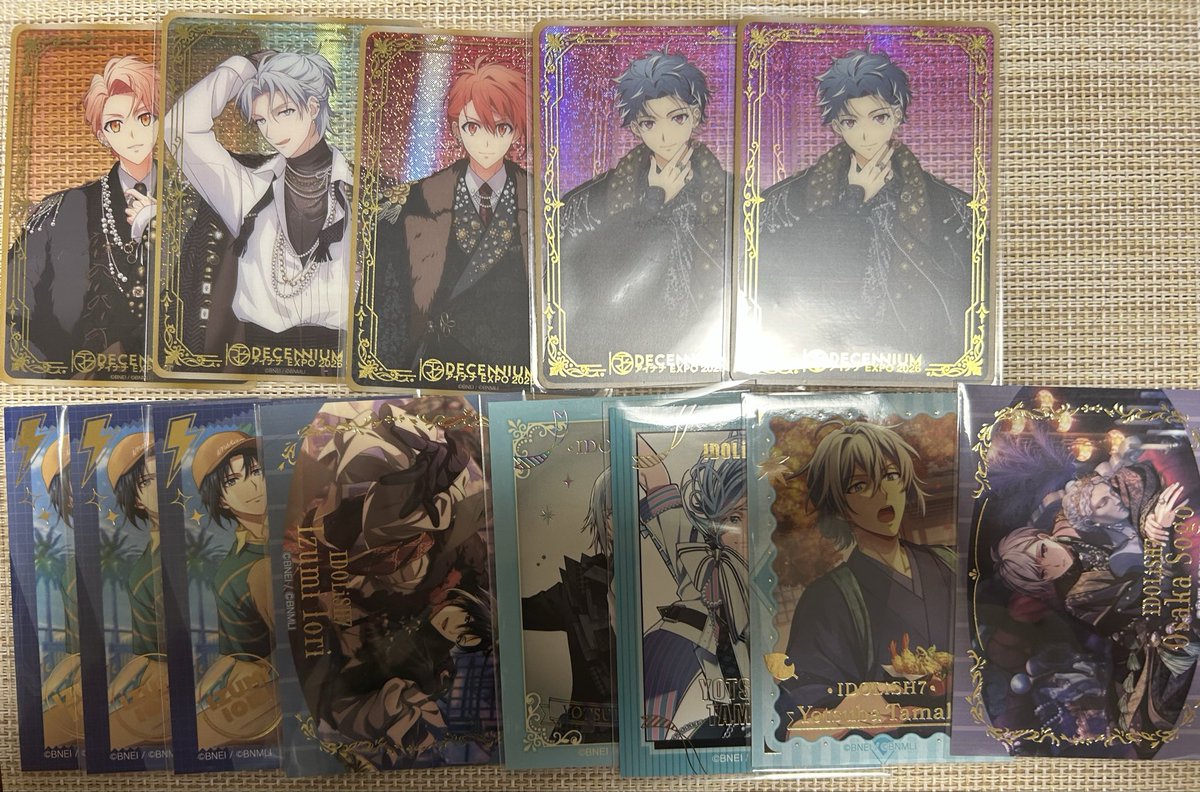 ruii0608's tweet photo. 【交換】アイナナ EXPO 2026 クリアカード クリカ 特典 キラステ

譲)画像参照
一織 三月 環 壮五 陸 天 百 トウマ 悠

求)expo クリカ 
巳波 千 大和(FF様分)>>虎於 (緩募)

定価を大体で揃えて頂けると嬉しいです。
異種含む方優先
FF様分の大和含む方優先
お気軽にお声掛けして頂けますと幸いです。 https://t.co/hMCafwhdKF