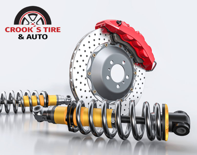 CrooksTire_Auto's tweet photo. Your safety and comfort go hand in hand! 🛞

Did you know that worn shocks don't just make for a bumpy ride—they can actually increase your stopping distance? Keep your vehicle safe, responsive, and comfortable with expert brake and suspension service at Crooks Tire &amp; Auto. https://t.co/ebigAY9QUD