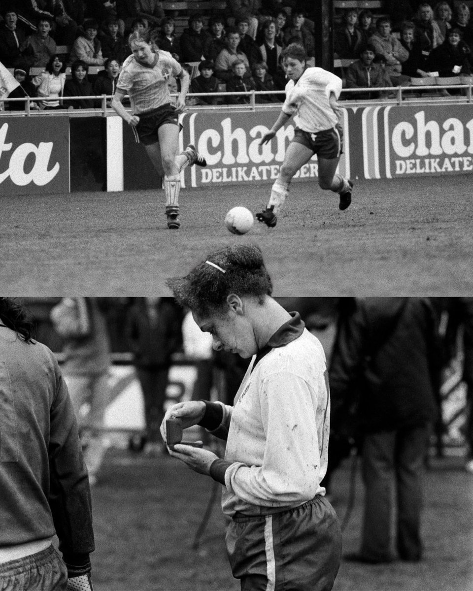 Lionesses's tweet photo. #OnThisDay in 1984 we played in our first ever European final 🥹

We played the second leg at Kenilworth Road against Sweden, losing on penalties, but it was the start of a special journey 🤩 https://t.co/aJJ2kMX9I8