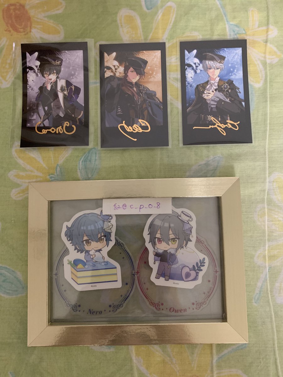 c_p_0_8's tweet photo. 【交換】魔法使いの約束 まほやく 6.5周年 ソナチネ フォトカ

譲)
箔押し:ファウスト、ミスラ、ブラッドリー、ホワイト、アーサー、ラスティカ、クロエ、3枚目過去弾
N:２枚目、4枚目過去弾

求)ネロ、オーエン

※提供箔押しは箔押しとの交換のみ(別弾可)
Nは同額調整の上、異種交換可
郵送 https://t.co/E5TxiRCRJZ