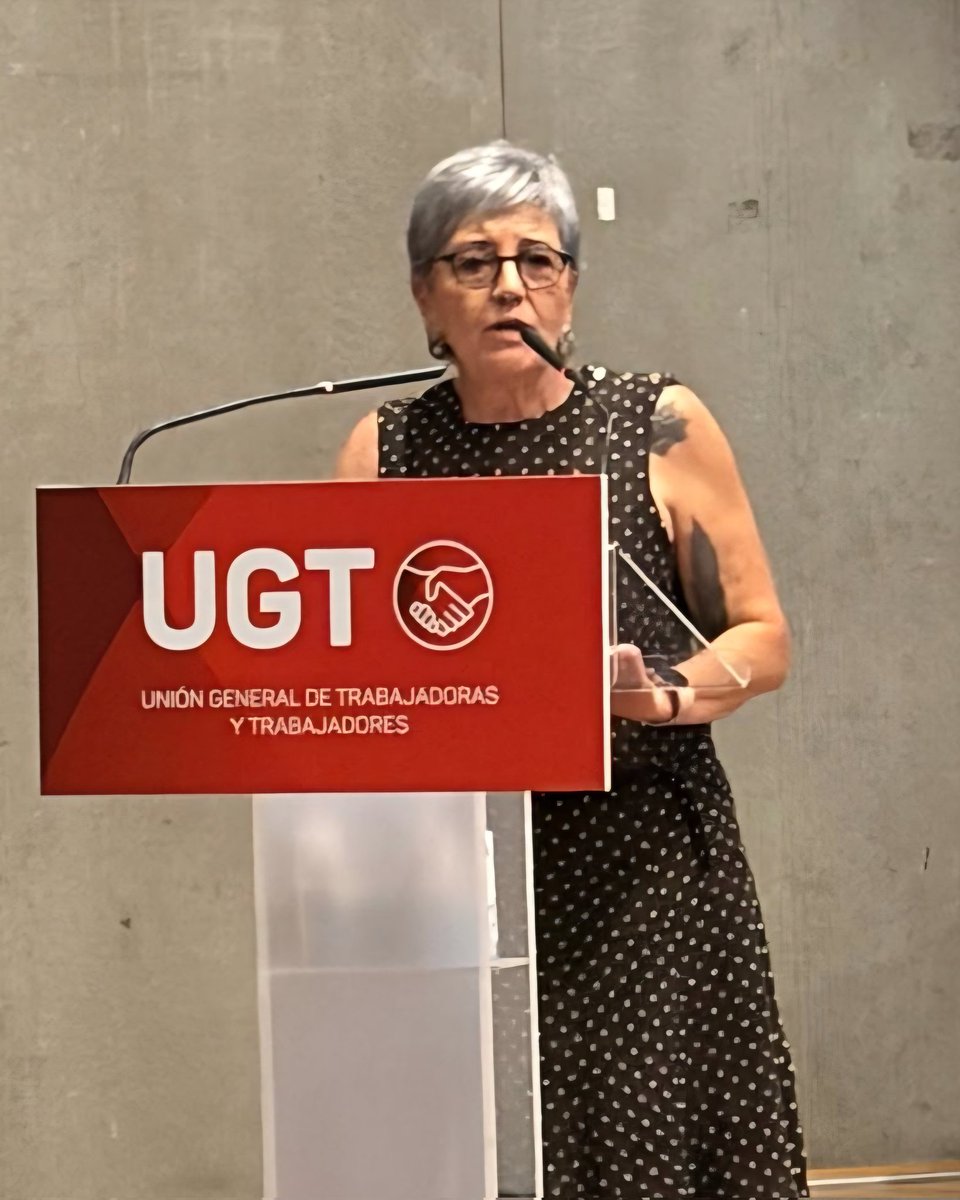 UGTExtremadura's tweet photo. 🔴 Patro Sánchez ha intervenido hoy en el 3º Comité Confederal de UGT, máximo órgano de decisión entre congresos.
Desde #UGTExtremadura llevamos la voz de la clase trabajadora extremeña para seguir avanzando en derechos, empleo digno y justicia social. ✊ https://t.co/S2OVocm1ds