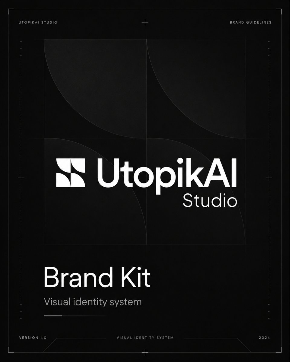 Monochrome AI Studio Brand Kit Cover