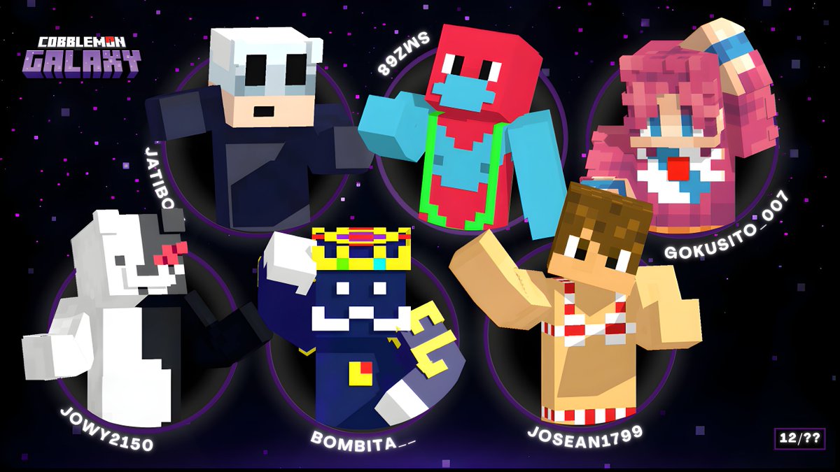PixelmonGalaxy_'s tweet photo. 💫Segundo Equipo de COBBLEMON GALAXY 🌌 

Un equipo construido por jugadores que entienden el juego, se adaptan a cualquier situación y nunca bajan el ritmo. Donde otros improvisan, ellos ya tienen el plan preparado. 

¡Bienvenidos, Golden Cowboys! 🤠

12/?? https://t.co/s67LWzLllK