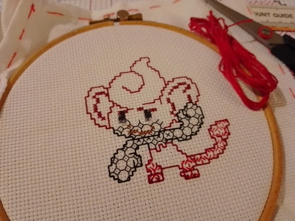 gatchacaz's tweet photo. WIP WEDNESDAY

It’s hot out there today, and stitching his hard!

Read what I’ve been up to over on my blog:
https://t.co/5b2naDwvwi

#pokemon
#crossstitch
#videogames https://t.co/hXcQJDYVgV