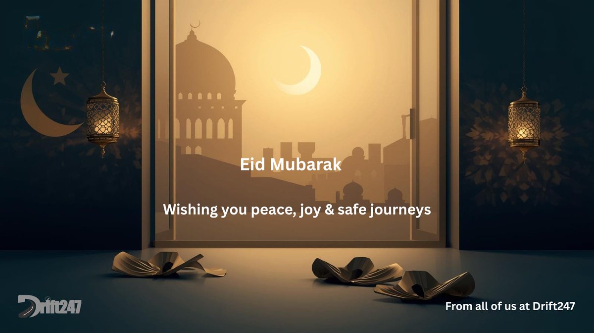 Drift247_ng's tweet photo. Eid Mubarak from all of us at Drift247.

As families and communities come together to celebrate Eid-el-Kabir, we wish you peace, joy, and safe journeys wherever the holiday takes you.

May this season remind us of sacrifice, kindness, and the value of looking out for one another. https://t.co/p0KrMwMpgJ