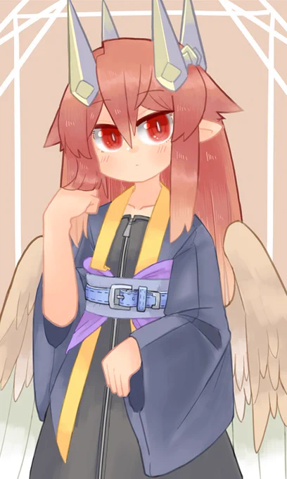 5月21枚目 びじんちゃんのルフェちゃん 和装と洋装を混ぜたデザインがお気に入り