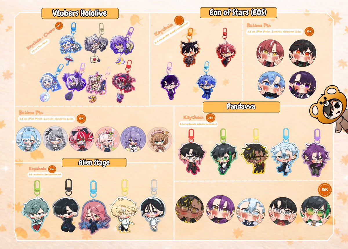 WakutaMerch's tweet photo. 2/3 Wakuta AFTERSALE CF22 🧡

🌟Frieren, Haikyuu, One Piece, AOT, Dr.stone,Chainsawman,Dandadan Dll
🎮Blue Archive, Genshin, LADS, Honkai Star Rail, Wuthering Waves
🖥️Hololive, EOS,Pandavva https://t.co/aHB4OcO9oO