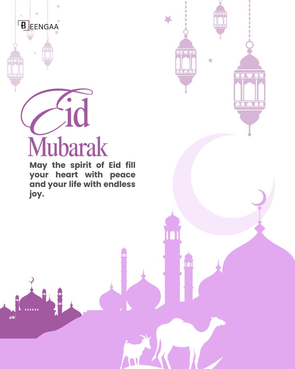beengaa_'s tweet photo. Eid Mubarak from Beengaa. 🌙
To every Muslim celebrating today, may this day bring you peace, joy and beautiful moments with the people you love. 
🔗 https://t.co/2JOxnp2Vj5
#EidMubarak  #Beengaa https://t.co/m20ygTFGPI
