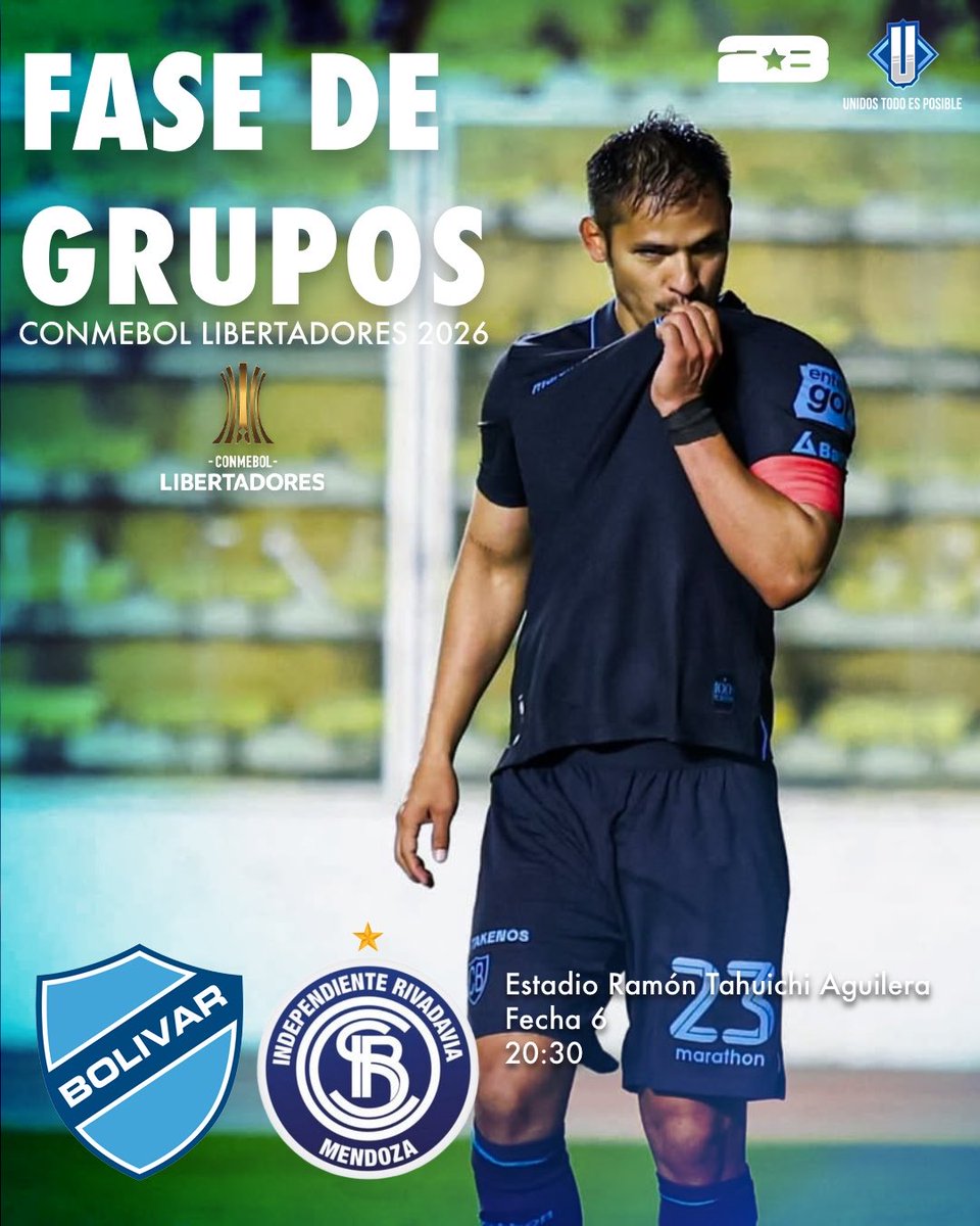 UTEP1925's tweet photo. 🎓 Hoy juega la Academia ❗

Bolívar llega a tierras cruceñas 💙🔥

Que el Tahuichi se pinte de celeste y el aliento se haga sentir 🩵

¡Vamos Bolívar, mi Bolívar querido!

🕣 20:30 Hrs.
🏟️ Estadio Ramón Tahuichi Aguilera Costas
🆚 Independiente Rivadavia
🏆 CONMEBOL Libertadores https://t.co/SQxo2MJWa4