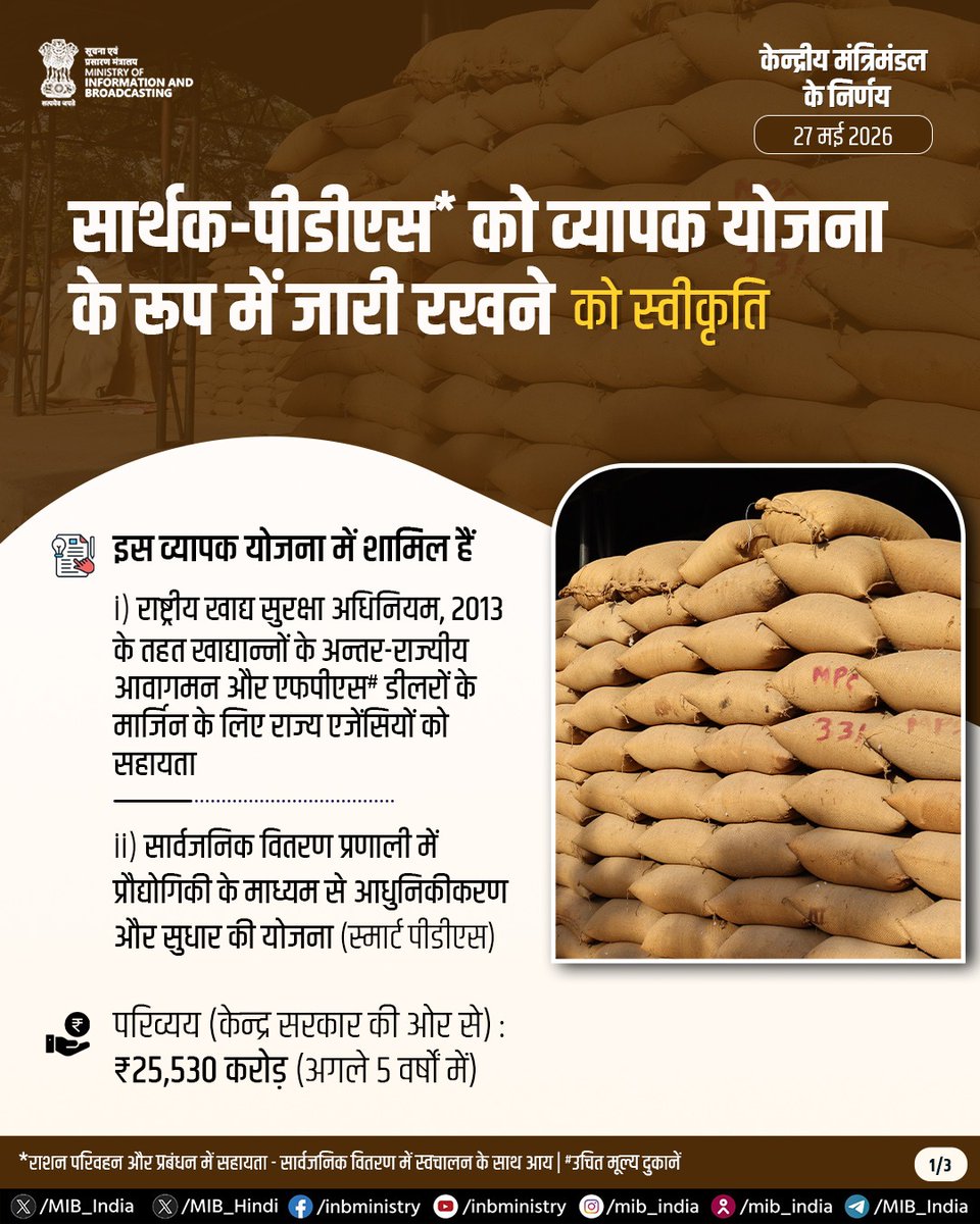 सूचना एवं प्रसारण मंत्रालय tweet media