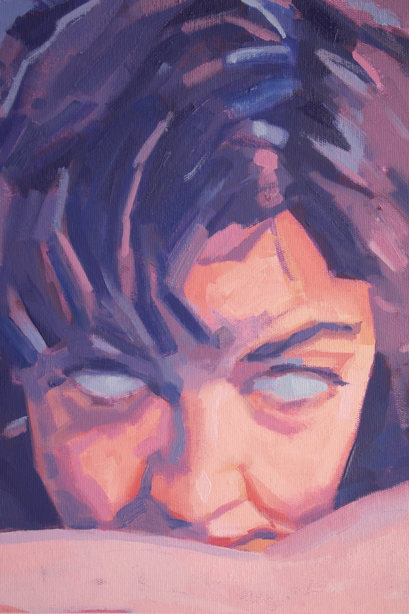 BaharAlaaee's tweet photo. details from a new painting I finished recently. 
I’ll mint this one soon ⏳️
still painting ~ https://t.co/EBt6Y04aSS