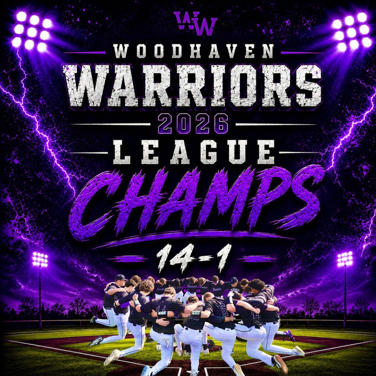 Warriorbaseba11's tweet photo. Congrats to the boys! More work to do! Let’s go! https://t.co/sHoL09MAvh