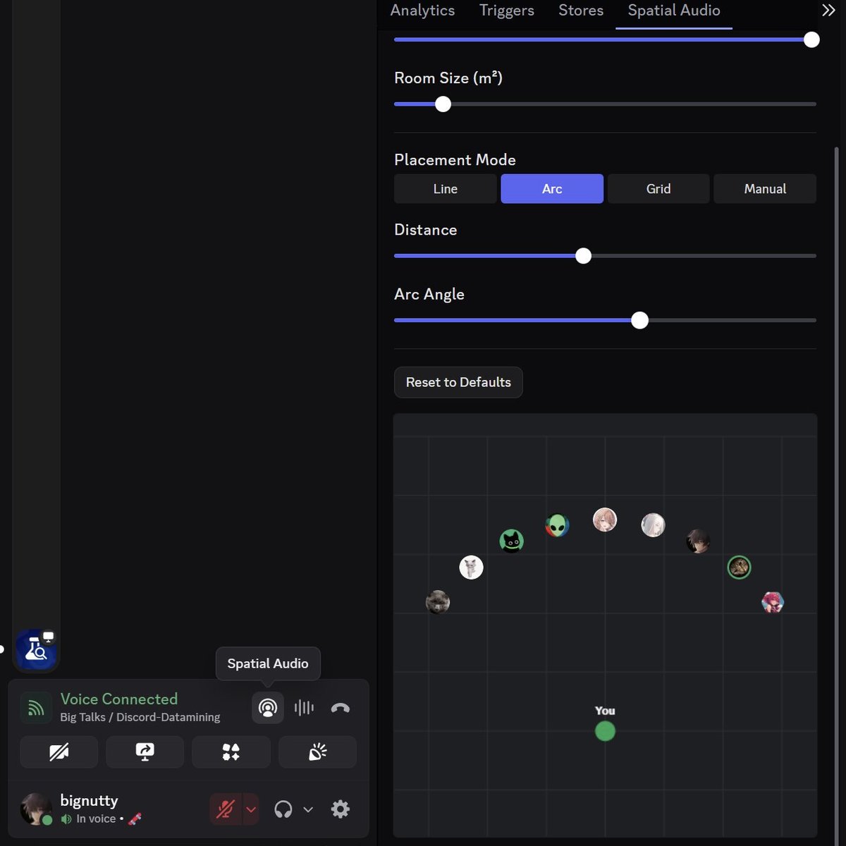 interesting_aIl's tweet photo. Discord is adding a new spatial audio feature for voice channels, it would be as if you were right next to your friends https://t.co/oZyZaiU9Ob
