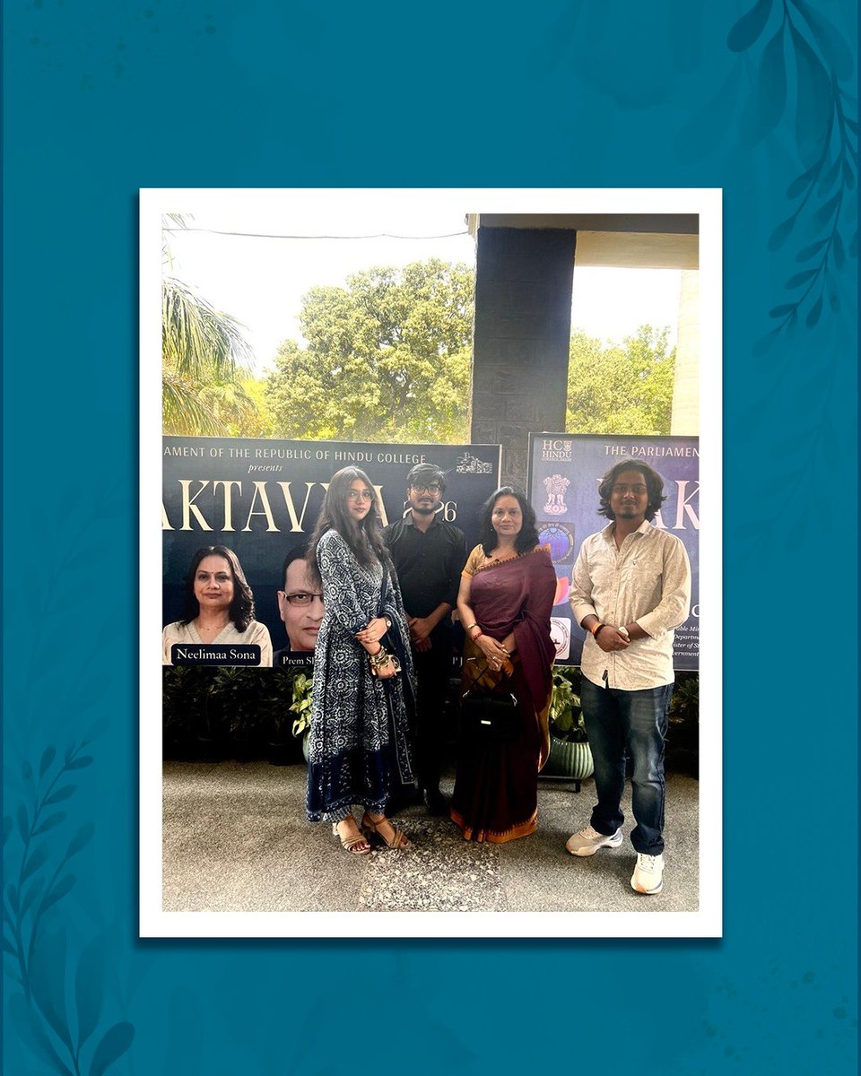 neelimaasona's tweet photo. It’s always inspiring to see the next generation approach conversations with such openness, awareness, and energy. 

#Vaktavya2026 #HinduCollege #YoungMinds #MeaningfulConversations #FutureLeaders https://t.co/gfTT9XdNgv