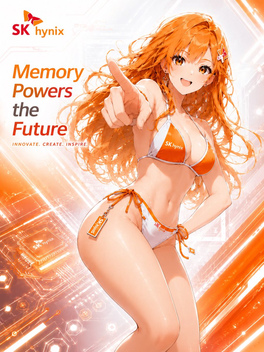 Syulichas's tweet photo. 如果存储巨头也有二次元代言人——
SK hynix 是橙色热情，Micron 是蓝色理性，SanDisk 是红黑速度感。

感觉半导体战争突然变成了夏日番外篇，美光，海力士，闪迪你最喜欢谁？ https://t.co/PWTQNoWbEk