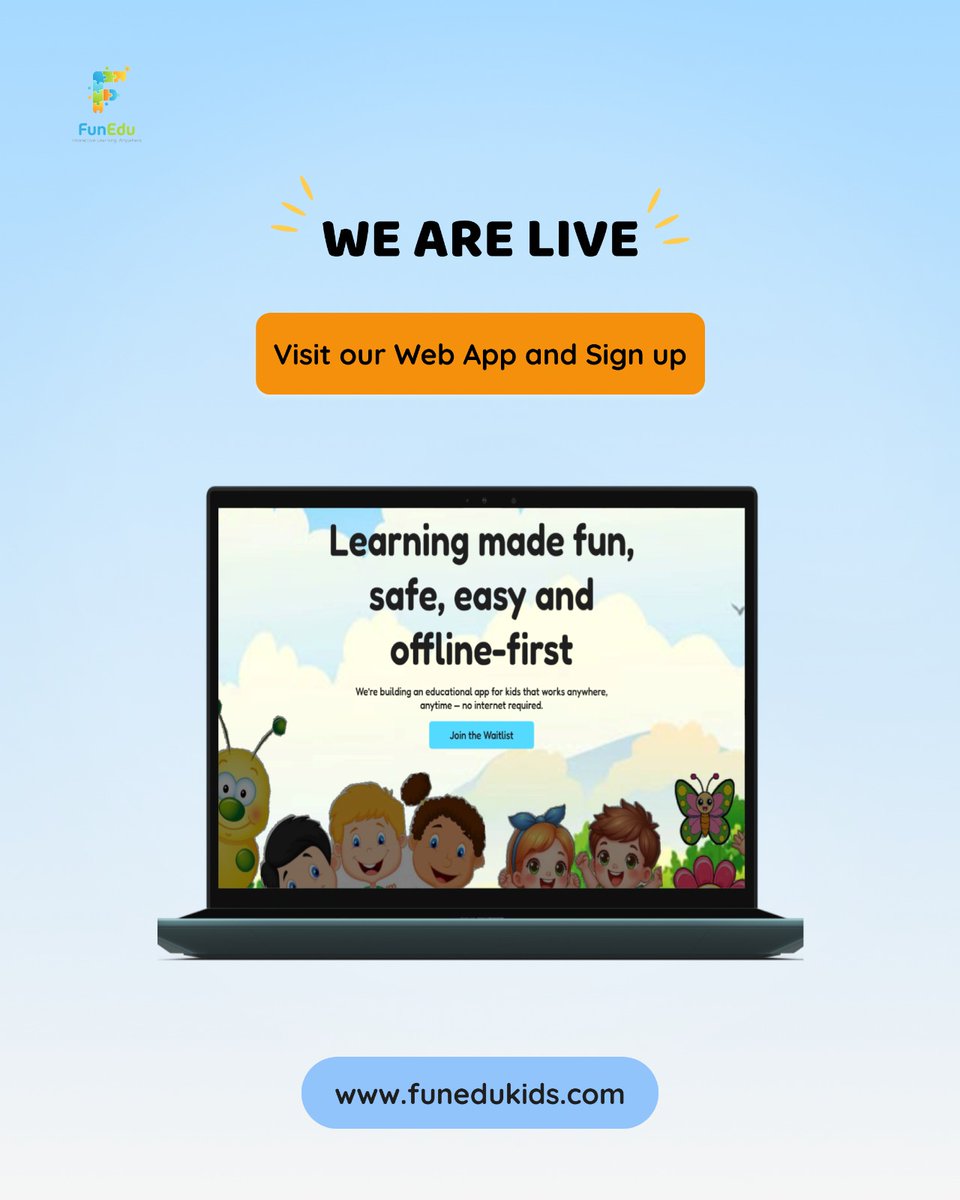 FuneduKidApp's tweet photo. We’re Live! Try FunEdu Today!!!

Sign up today

https://t.co/yMytZf9gLX https://t.co/aWH4U26PKi