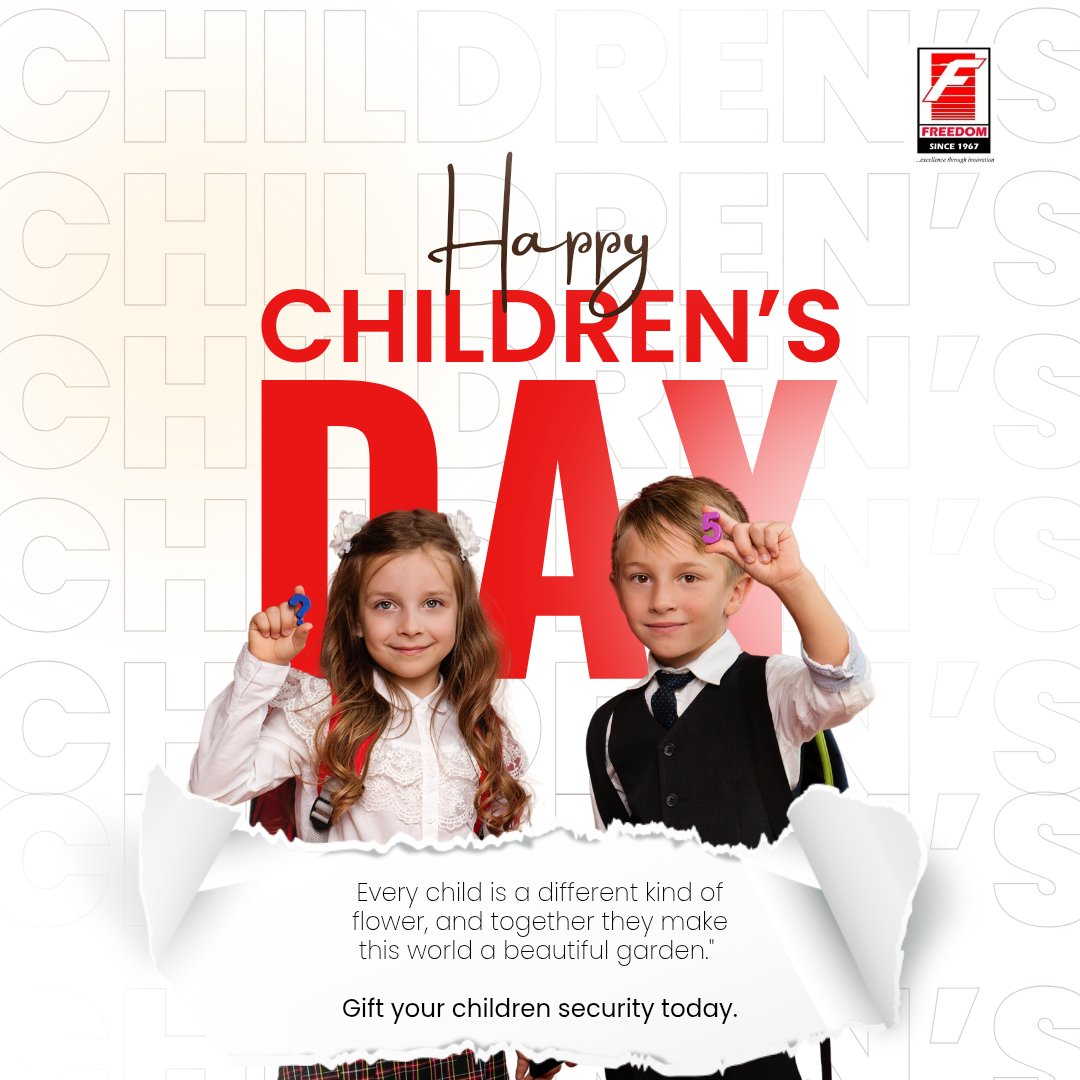 FREEDOMMINERAL's tweet photo. 🎈✨ Happy Children’s Day from The Freedom Group ✨🎈

Today, we celebrate the dreams, laughter, creativity, and limitless potential of every child. 🌟
May every child- continue to grow in love, wisdom, happiness, and greatness. The future is brighter because of you! 💙 https://t.co/jN5H1BkSyr
