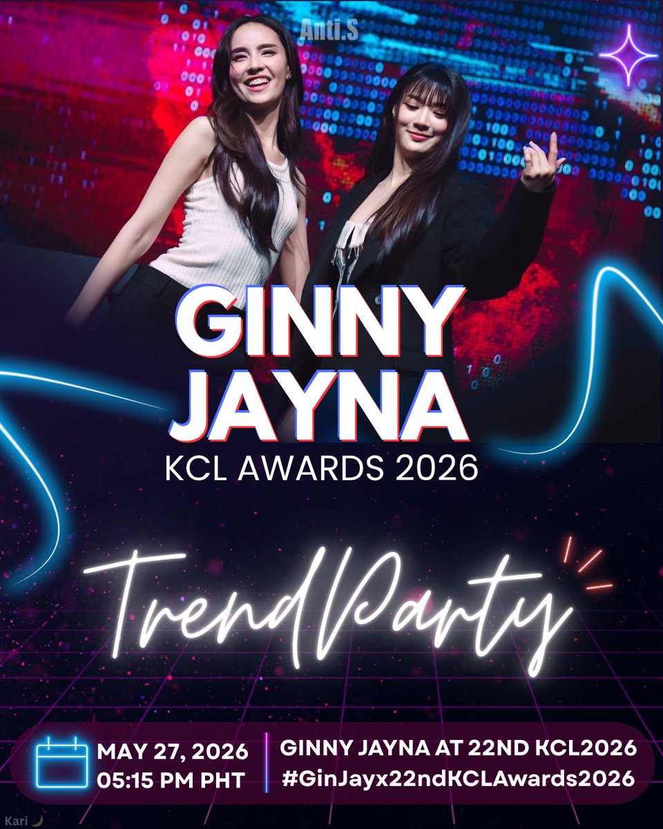 TsukiHikari08's tweet photo. Alkeys, the trend party starts NOW 
Time to flood the timeline. Drop the tags!

Whether you’re watching on site or online, let’s make tonight unforgettable together. Be loud, be chaotic, and let everyone see the love of the Alkey fandom 🌍

GINNY JAYNA AT 22ND KCL2026
#GinJayx22ndKCLAwards2026